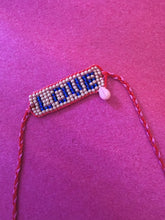 Load image into Gallery viewer, LOVE (burgundy red, green, blue, grey-khaki)
